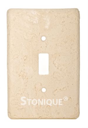 Stonique® Single Toggle Switch Plate Cover in Wheat